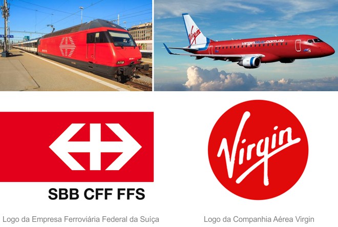logotipo vermelho logistica empresa de transporte aereo e ferroviario